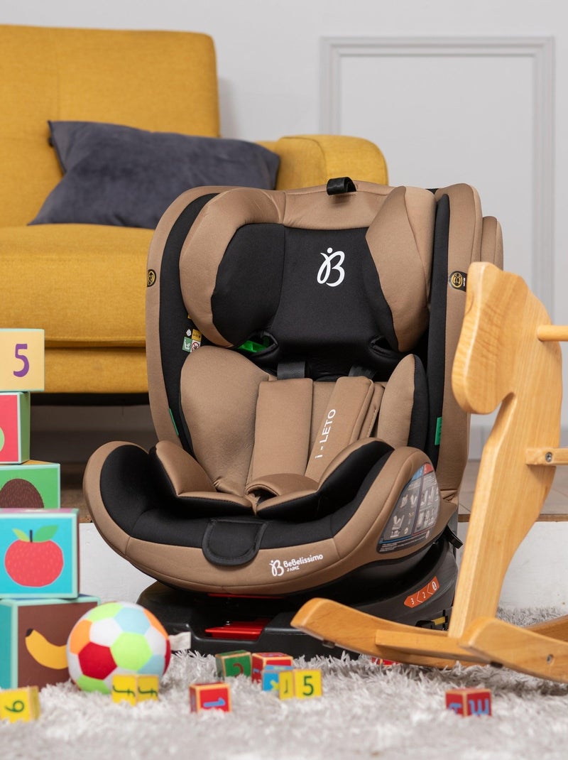 Silla de coche - 40-150cm - isofix - giratoria 360° - 0-36kg - leto Beige - Kiabi