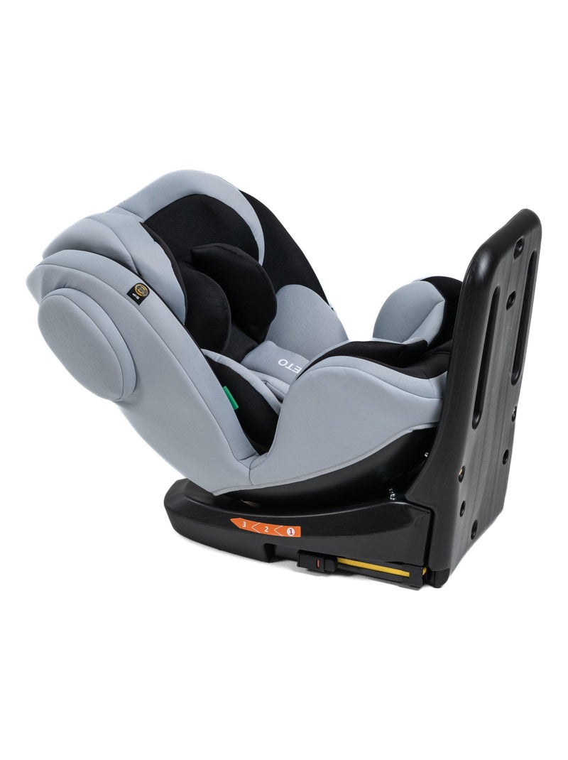 Silla De Coche - 40-150cm - Isofix - Giratoria 360° - 0-36kg - Leto Gris antracita - Kiabi
