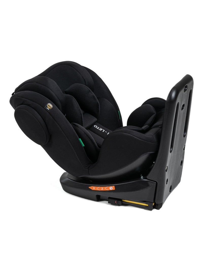 Silla De Coche - 40-150cm - Isofix - Giratoria 360° - 0-36kg - Leto Negro - Kiabi