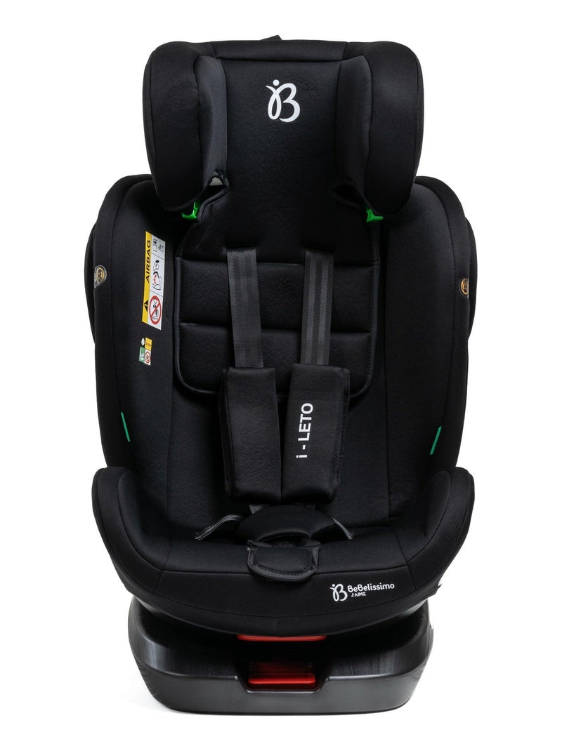 Silla De Coche - 40-150cm - Isofix - Giratoria 360° - 0-36kg - Leto Negro - Kiabi