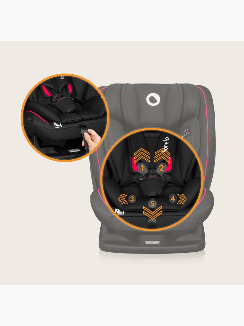 Silla de coche 40-150 cm LIONELO Aart i-Size - Ajuste de la inclinación - Grupos 0+/1/2/3 Negro - Kiabi