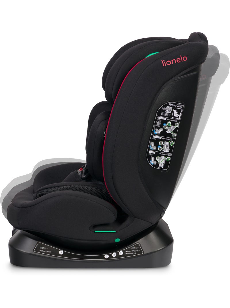 Silla de coche 40-150 cm LIONELO Aart i-Size - Ajuste de la inclinación - Grupos 0+/1/2/3 Negro Rojo - Kiabi
