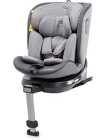 Silla de coche Aitana Ifix giratoria con pata de soporte 40 - 150 cm Babyauto - BLACK EMBOSSED