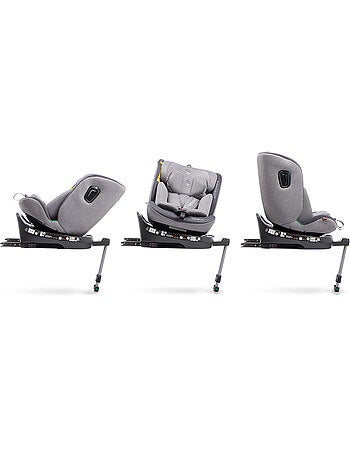Silla de coche Aitana Ifix giratoria con pata de soporte 40 - 150 cm Babyauto - BLACK EMBOSSED
