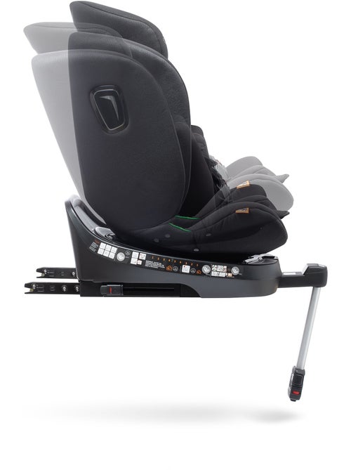 Silla de coche Aitana Ifix giratoria con pata de soporte 40 - 150 cm Babyauto - BLACK EMBOSSED - Kiabi