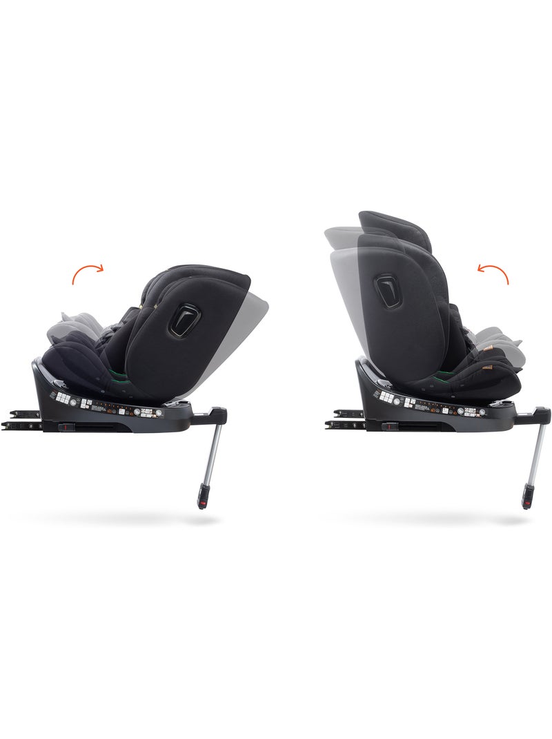 Silla de coche Aitana Ifix giratoria con pata de soporte 40 - 150 cm Babyauto - GREY ANTHRACITE Gris oscuro - Kiabi