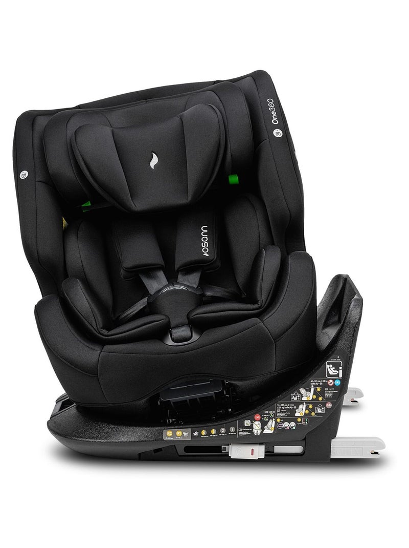 Silla de coche bebé/niño One360 i-Size 40-150 cm Negro Negro - Kiabi