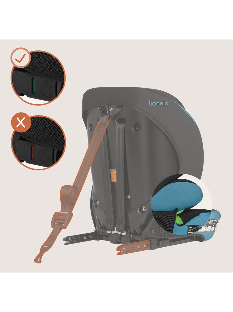 Silla de coche convertible LIONELO Levi Fix i-Size - ISOFIX - 76-150 cm - Grupo 1/2/3 Azul Negro - Kiabi