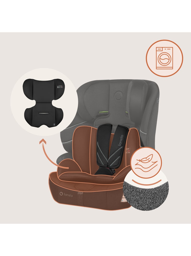 Silla de coche convertible LIONELO Levi Fix i-Size - ISOFIX - 76-150 cm - Grupo 1/2/3 Negro - Kiabi