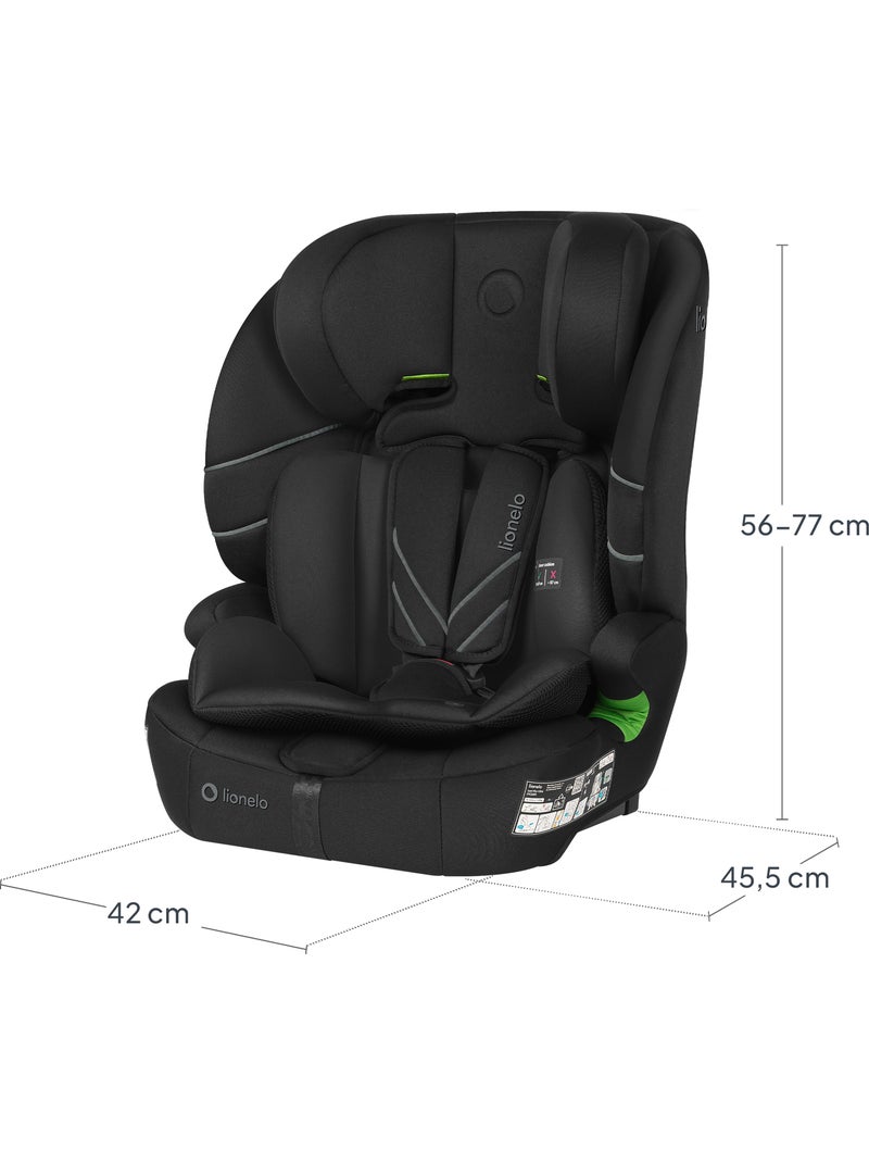 Silla de coche convertible LIONELO Levi Fix i-Size - ISOFIX - 76-150 cm - Grupo 1/2/3 Negro - Kiabi