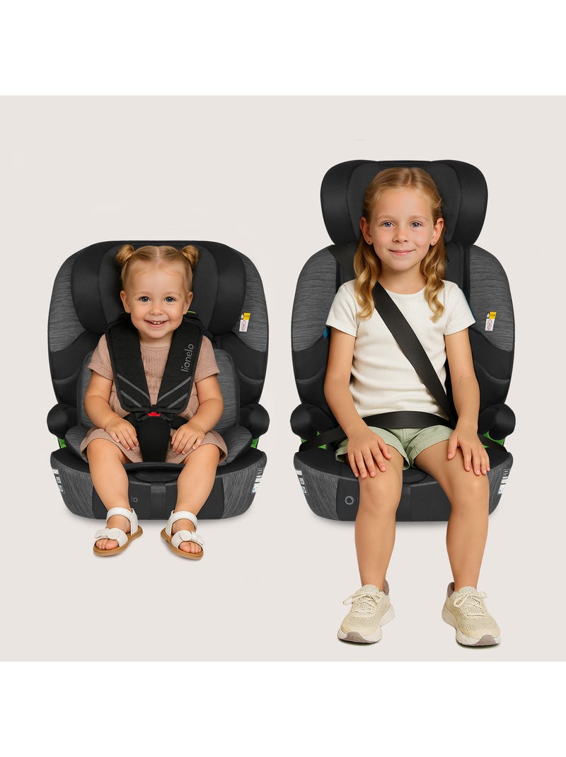 Silla de coche convertible LIONELO Levi Fix i-Size - ISOFIX - 76-150 cm - Grupo 1/2/3 Negro Gris - Kiabi
