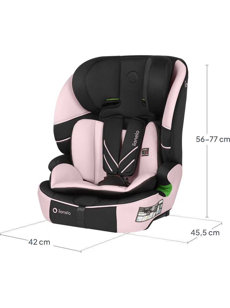 Silla de coche convertible LIONELO Levi Fix i-Size - ISOFIX - 76-150 cm - Grupo 1/2/3 Negro Rosa - Kiabi