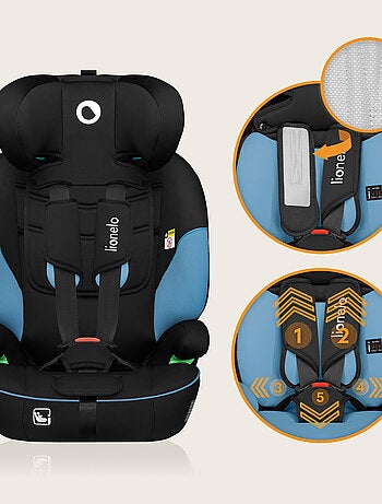 Silla de coche convertible LIONELO Levi i-Size - 76-150 cm - Grupo 1/2/3