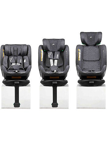 Silla de coche Corazza I-Size 40-150 cm, Giratoria 360° con pata de soporte Fairgo - BLACK SAND
