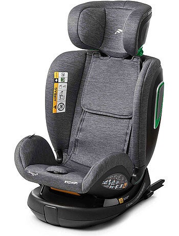 Silla de coche Corazza I-Size 40-150 cm, Giratoria 360° con pata de soporte Fairgo - BLACK SAND