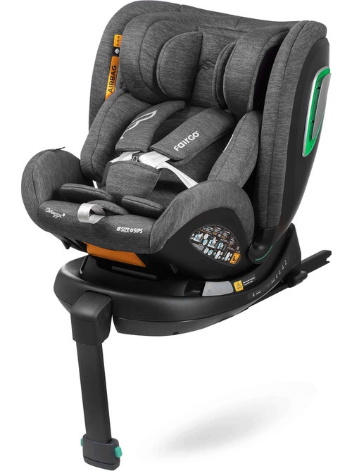 Silla de coche Corazza I-Size 40-150 cm, Giratoria 360° con pata de soporte Fairgo - STONE GREY - Kiabi Silla de coche Corazza I-Size 40-150 cm, Giratoria 360° con pata de soporte Fairgo - STONE GREY - Kiabi