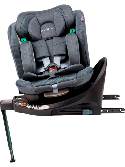 Silla de Coche Evolutiva 0 1 2 3 (40-150 cm) Isofix Giratoria iSize Cozy N Safe Standford Grafito - Kiabi
