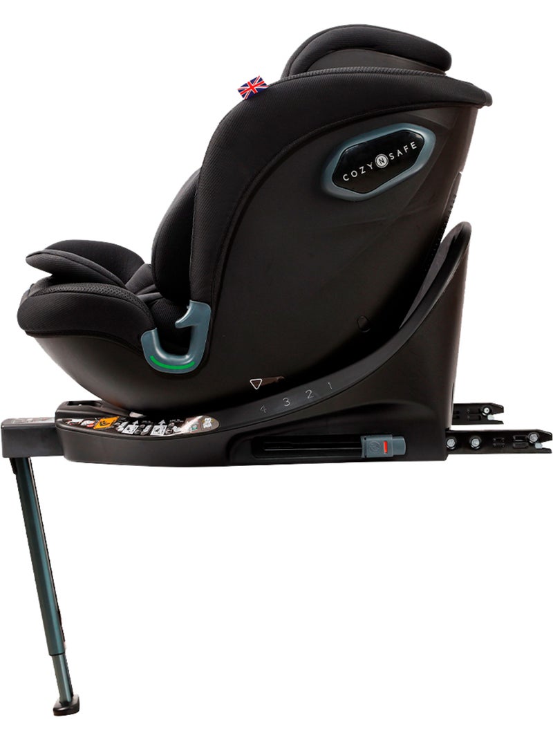 Silla de Coche Evolutiva Grupo 0 1 2 3 (40-150 cm) Isofix Giratoria iSize Cozy N Safe Standford Onyx Negro Negro - Kiabi