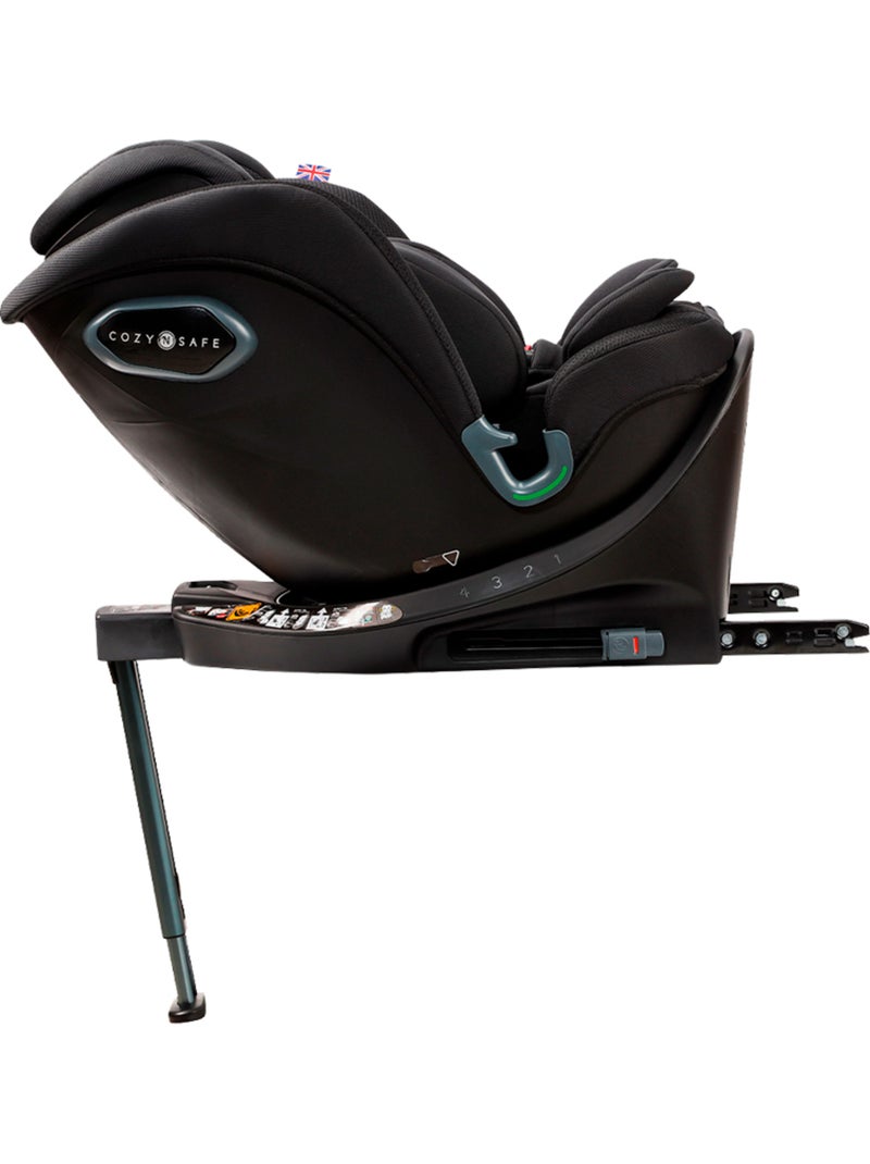 Silla de Coche Evolutiva Grupo 0 1 2 3 (40-150 cm) Isofix Giratoria iSize Cozy N Safe Standford Onyx Negro Negro - Kiabi