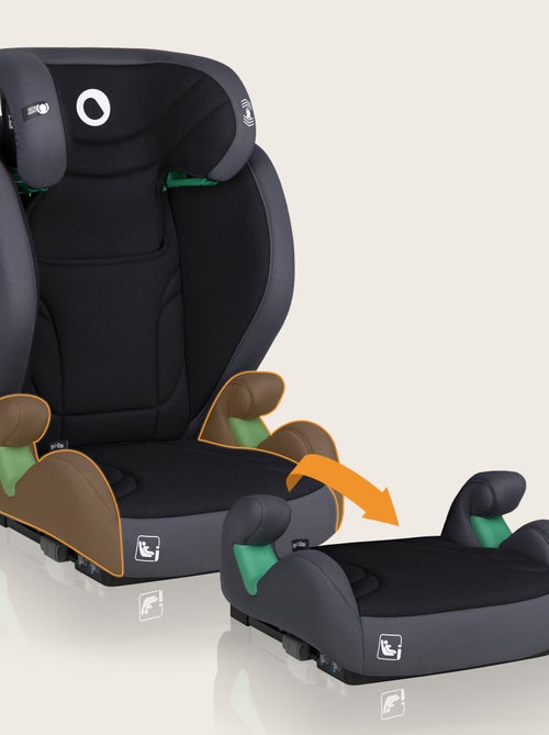 Silla de coche evolutiva LIONELO Igo i-Size - Asiento ancho - ISOFIX - 100-150 cm - Grupo 2/3 - Kiabi