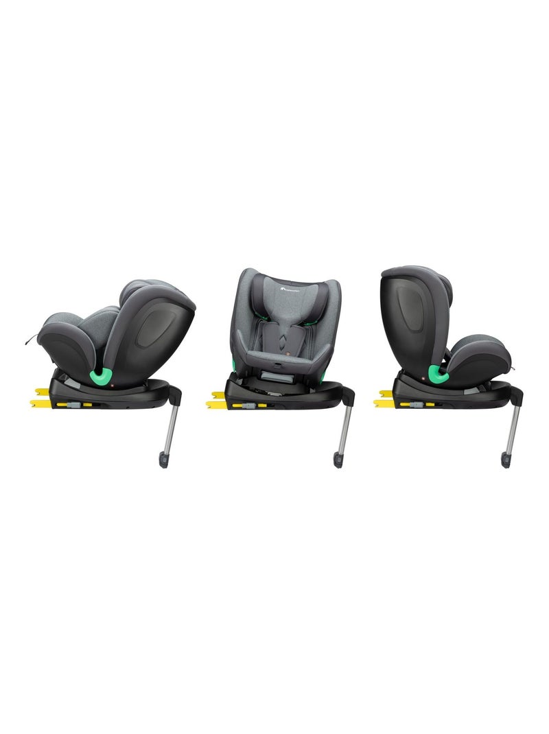 Silla de coche giratoria evolutiva desde el nacimiento EvolveFix Plus i‑Size Gris oscuro - Kiabi