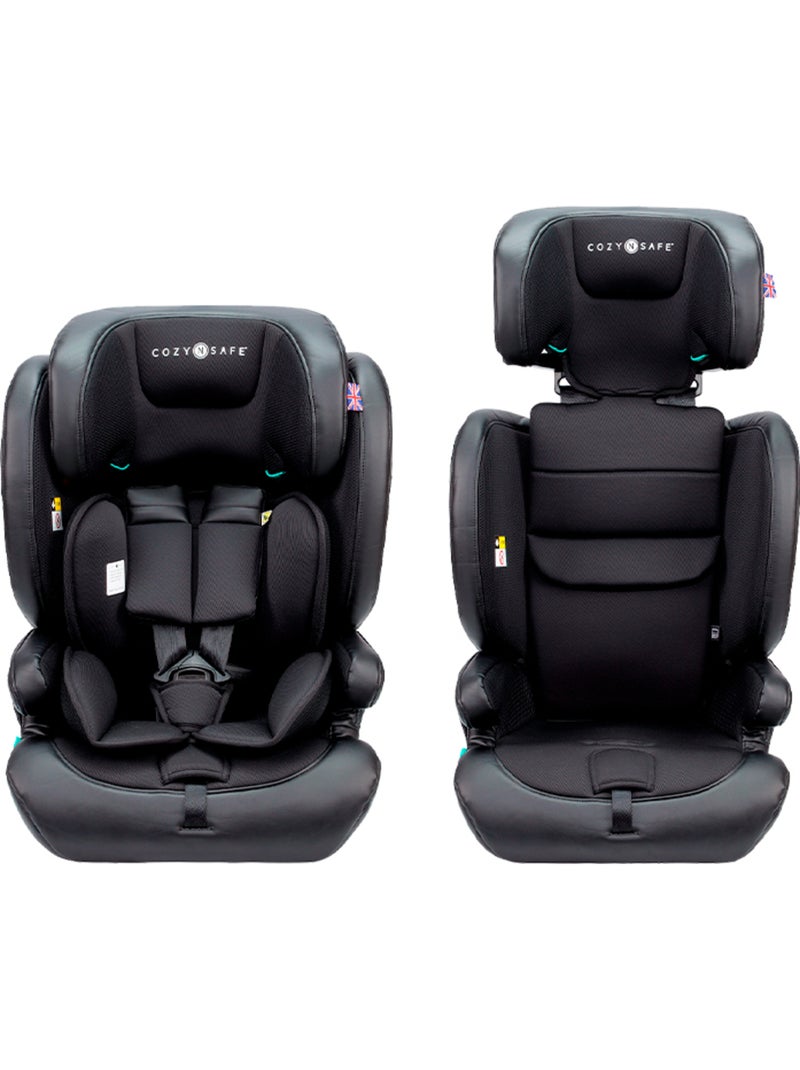 Silla de Coche Grupo 1 2 3 Isofix iSize 76-150 cm Hudson Cozy N Safe Negro Negro - Kiabi