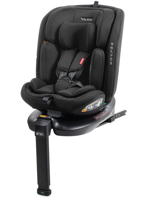 Silla de coche Jade i-Size 40 a 150 cm Isofix Leg Support Vivitta INTENSE BLACK - Kiabi Silla de coche Jade i-Size 40 a 150 cm Isofix Leg Support Vivitta INTENSE BLACK - Kiabi