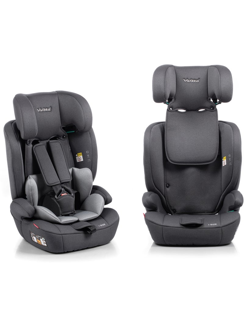 Silla de coche Kali Ibelt 76-150 cm Vivitta - ANTHRACITE MELANGE Gris antracita - Kiabi