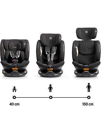 Silla de coche Kavan Ifix con Top Tether en la base 40 - 150 cm Babyauto - COAL