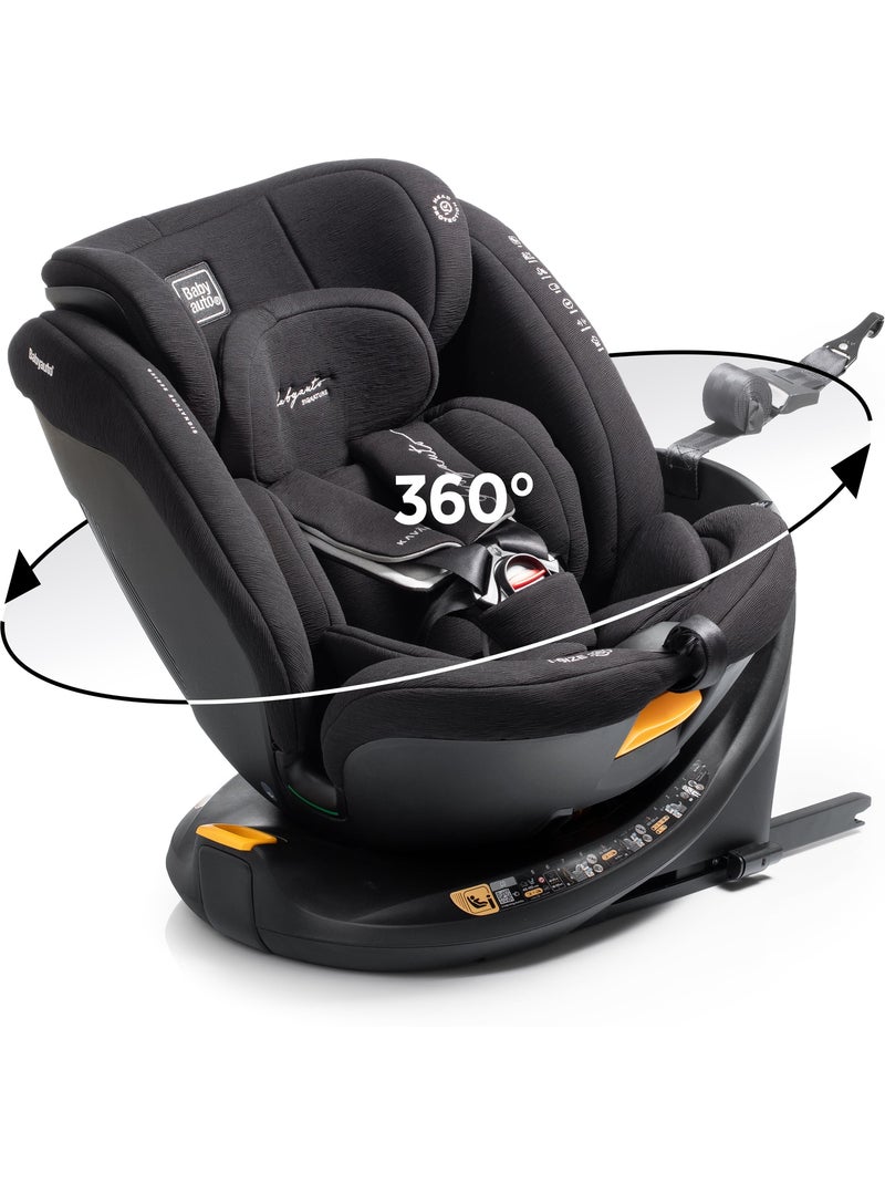 Silla de coche Kavan Ifix con Top Tether en la base 40 - 150 cm Babyauto - COAL Negro - Kiabi