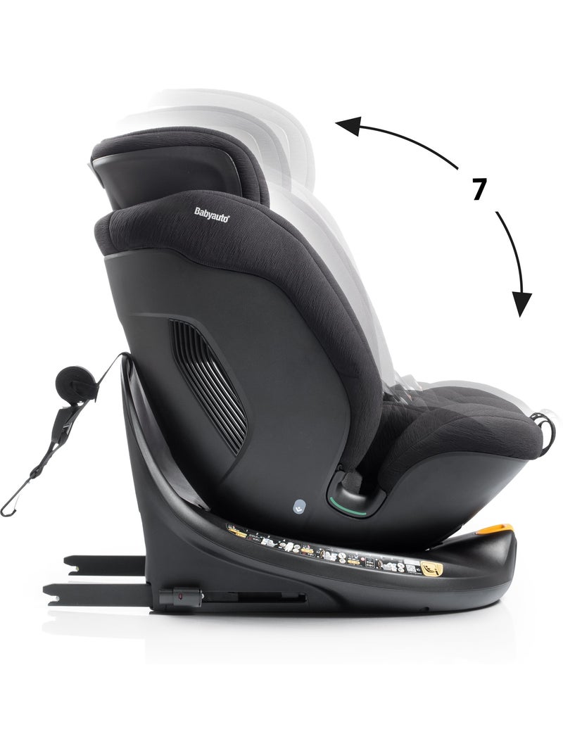 Silla de coche Kavan Ifix con Top Tether en la base 40 - 150 cm Babyauto - COAL Negro - Kiabi