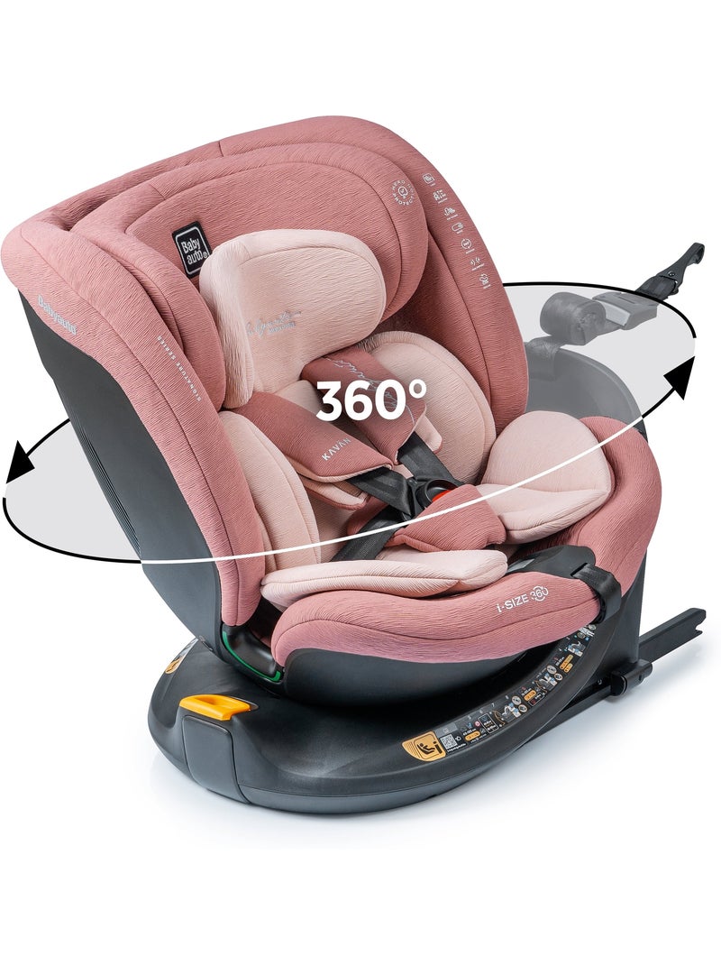 Silla de coche Kavän Ifix con Top Tether en la base 40 - 150 cm Babyauto - CORAL Rosa claro - Kiabi
