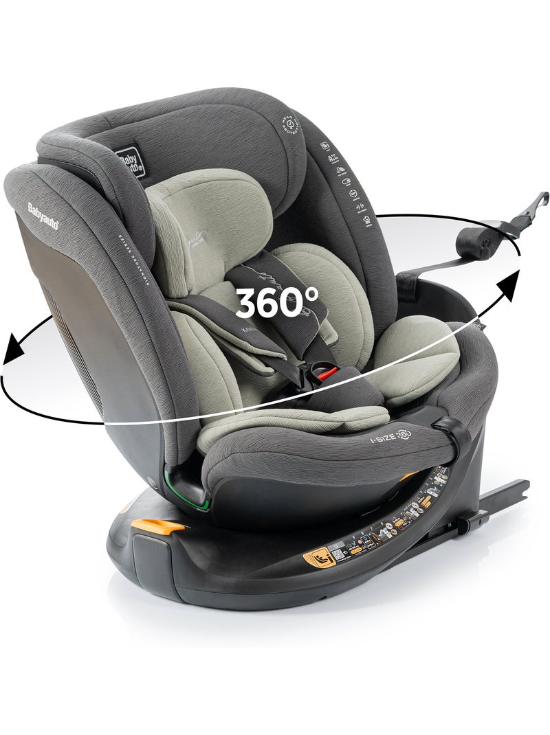 Silla de coche Kavan Ifix con Top Tether en la base 40 - 150 cm Babyauto - OLIVE GREY Verde oscuro - Kiabi