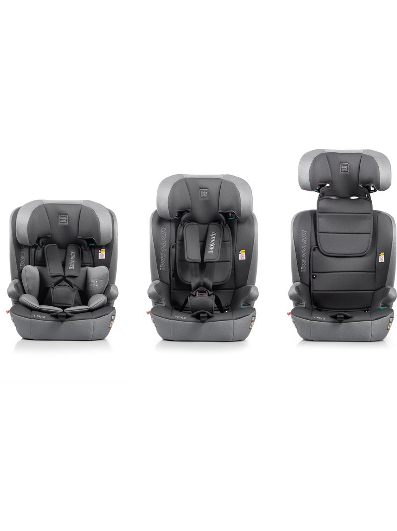 Silla de coche Konar I-fix 76 - 150 cm Babyauto - GREY MELANGE Gris - Kiabi