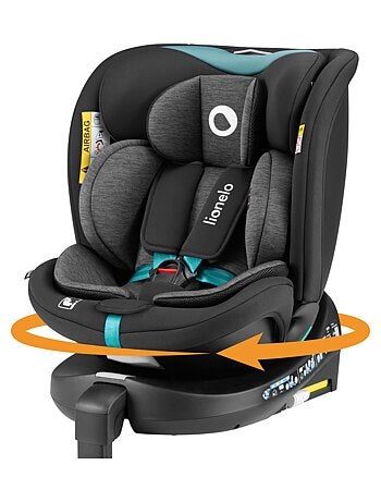 Silla de coche LIONELO 360° Navy i-Size - ISOFIX - Carcasa ventilada - 40-150 cm - 0+/1/2/3
