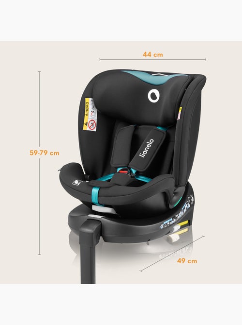 Silla de coche LIONELO 360° Navy i-Size - ISOFIX - Carcasa ventilada - 40-150 cm - 0+/1/2/3 - Kiabi