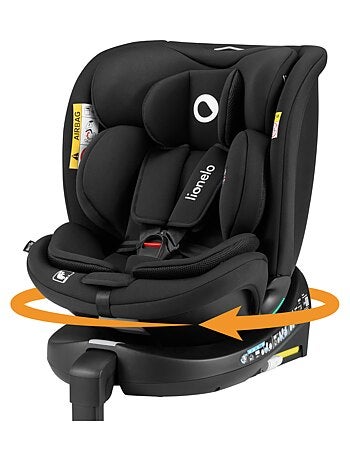 Silla de coche LIONELO 360° Navy i-Size - ISOFIX - Carcasa ventilada - 40-150 cm - 0+/1/2/3