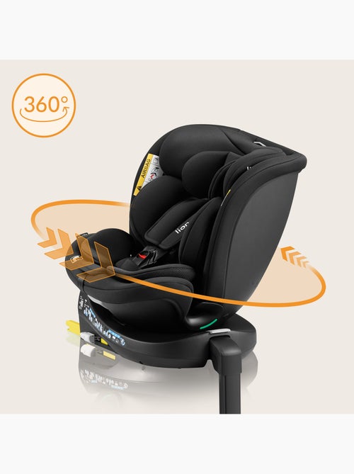 Silla de coche LIONELO 360° Navy i-Size - ISOFIX - Carcasa ventilada - 40-150 cm - 0+/1/2/3 - Kiabi