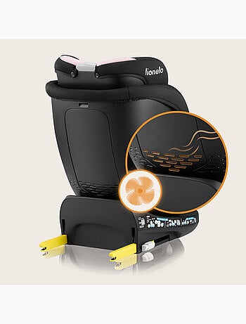 Silla de coche LIONELO 360° Navy i-Size - ISOFIX - Carcasa ventilada - 40-150 cm - 0+/1/2/3