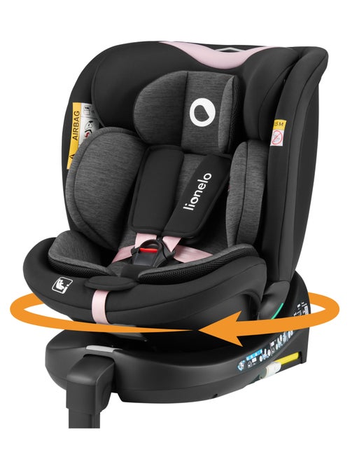 Silla de coche LIONELO 360° Navy i-Size - ISOFIX - Carcasa ventilada - 40-150 cm - 0+/1/2/3 - Kiabi