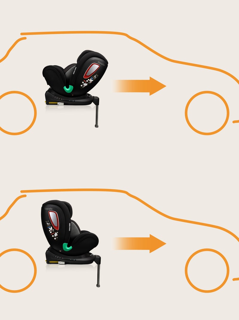 Silla de coche LIONELO Antoon Plus i-Size 0+/1 - Base giratoria de 360° - ISOFIX - 40-105 cm Negro - Kiabi
