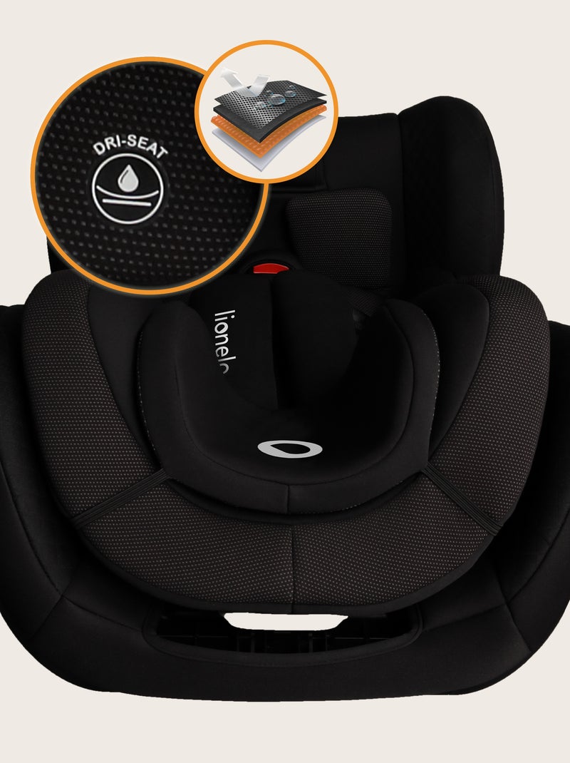 Silla de coche LIONELO Antoon Plus i-Size 0+/1 - Base giratoria de 360° - ISOFIX - 40-105 cm Negro - Kiabi