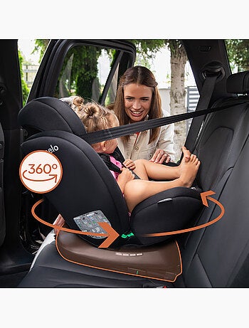 Silla de coche LIONELO Bastiaan i-Size 360° - ISOFIX - Grupo 0+/1/2/3 - 40 a 150 cm - SideProtect