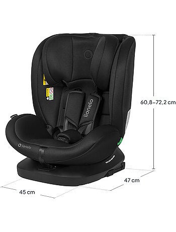 Silla de coche LIONELO Bastiaan i-Size 360° - ISOFIX - Grupo 0+/1/2/3 - 40 a 150 cm - SideProtect