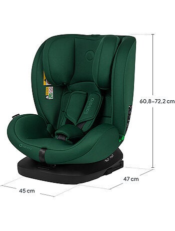 Silla de coche LIONELO Bastiaan i-Size 360° - ISOFIX - Grupo 0+/1/2/3 - 40 a 150 cm - SideProtect