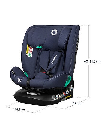 Silla de coche LIONELO Bastiaan One i-Size 40-150 cm - Base giratoria 360° - ISOFIX