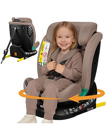 Silla de coche LIONELO Bastiaan One i-Size 40-150 cm - Base giratoria 360° - ISOFIX