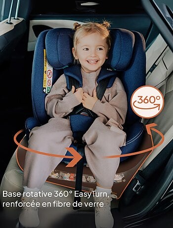 Silla de coche LIONELO Bastiaan One i-Size 40-150 cm - Base giratoria 360° - ISOFIX