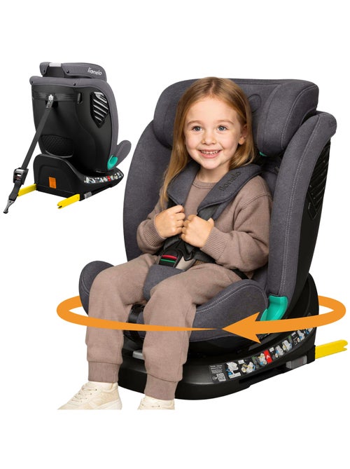 Silla de coche LIONELO Bastiaan One i-Size 40-150 cm - Base giratoria 360° - ISOFIX - Kiabi