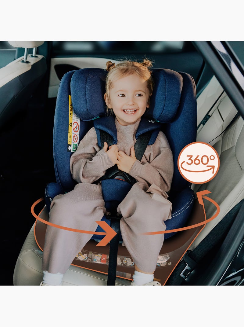 Silla de coche LIONELO Bastiaan One i-Size 40-150 cm - Base giratoria 360° - ISOFIX Gris - Kiabi